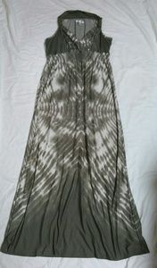 Green/White Tie Die Dress